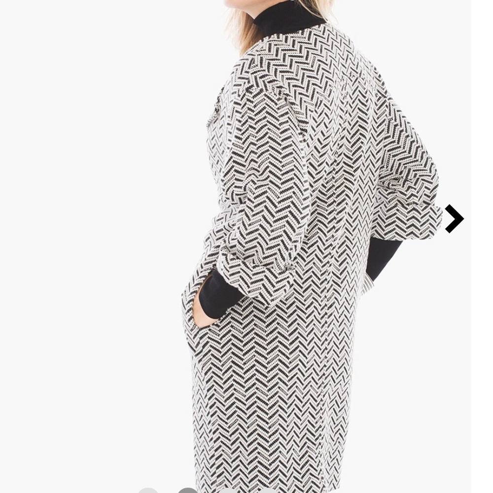 CHICO’S chevron knit jacquard jacket/coat - Picture 11 of 15